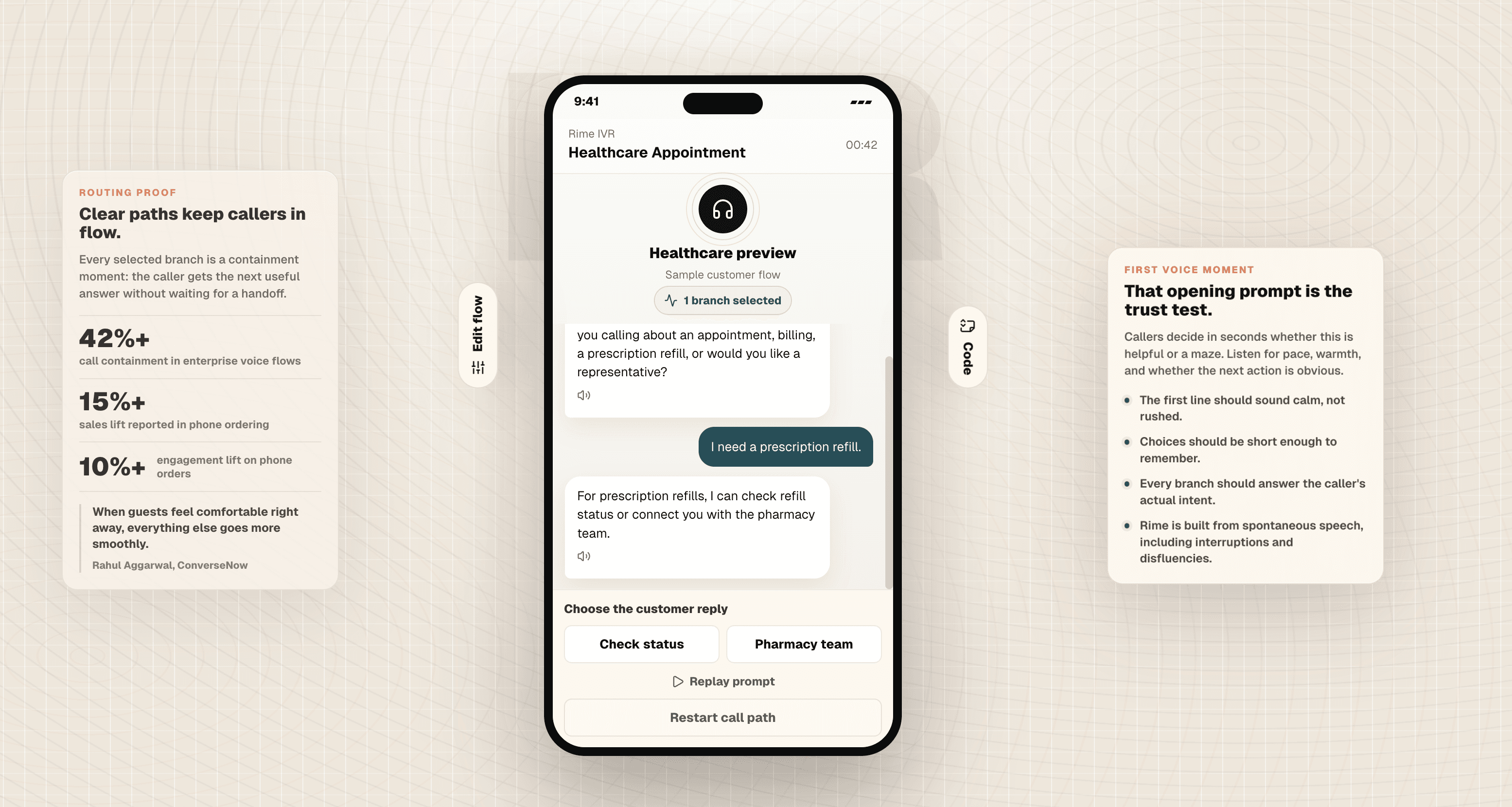 Rime IVR Preview Studio: Phone menu editor and caller simulation